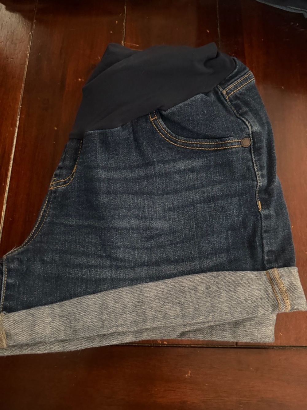 Indigo Blue Women's Dark Blue Denim Jeggings Shorts